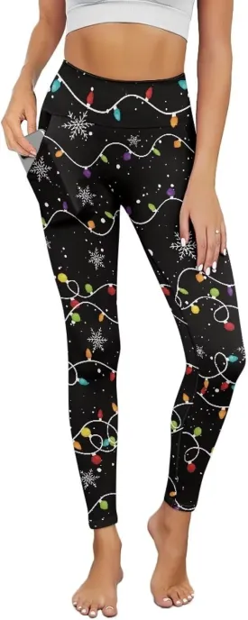 AFPANQZ Leggings with Pockets Women High Waisted Casual Butt Lift Leggings for Winter Fall Gym Yoga Fitness Workout Pants