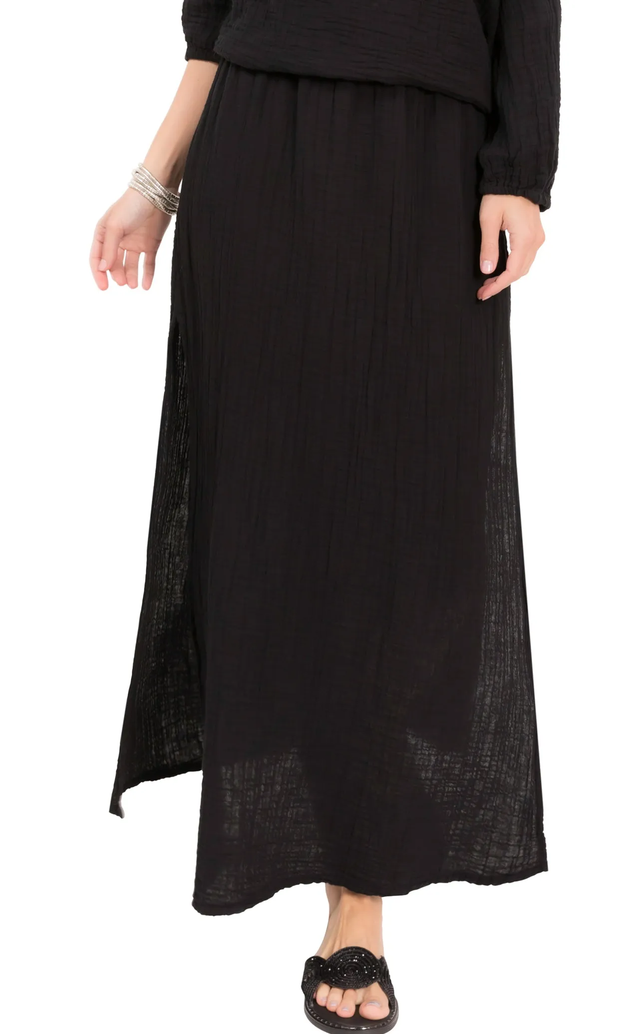 Aria Skirt - Cotton Bermuda Gauze