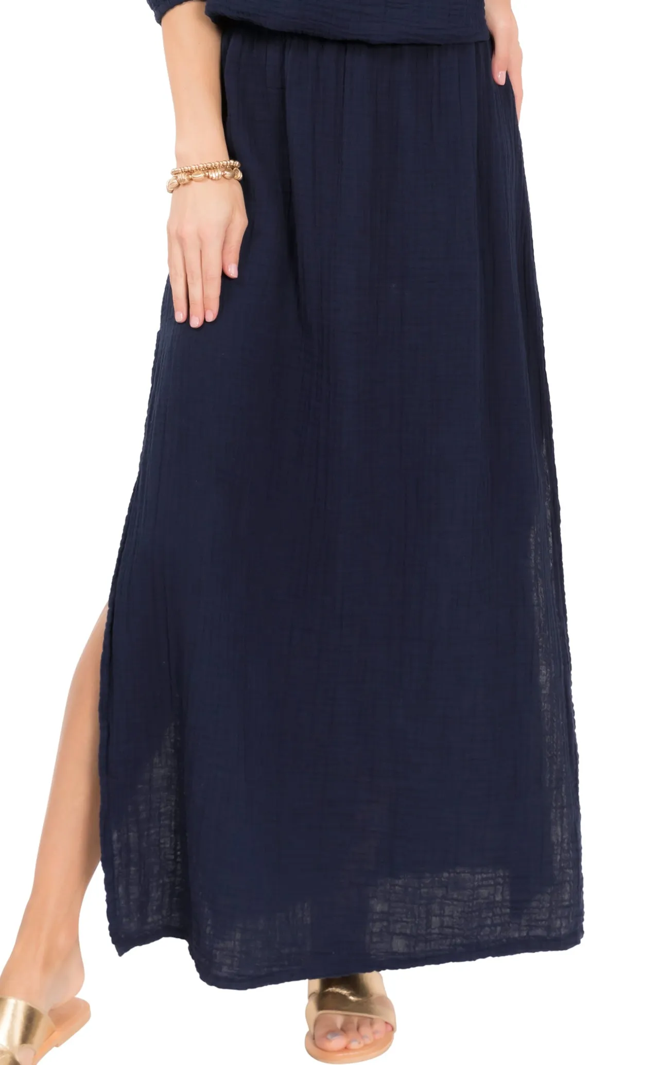 Aria Skirt - Cotton Bermuda Gauze