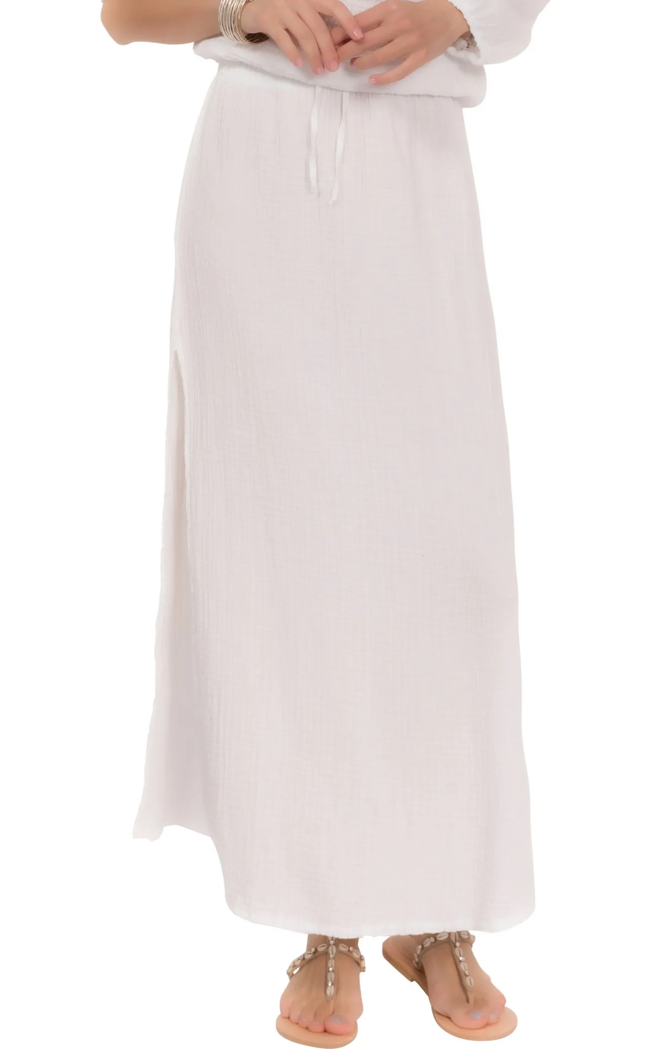 Aria Skirt - Cotton Bermuda Gauze