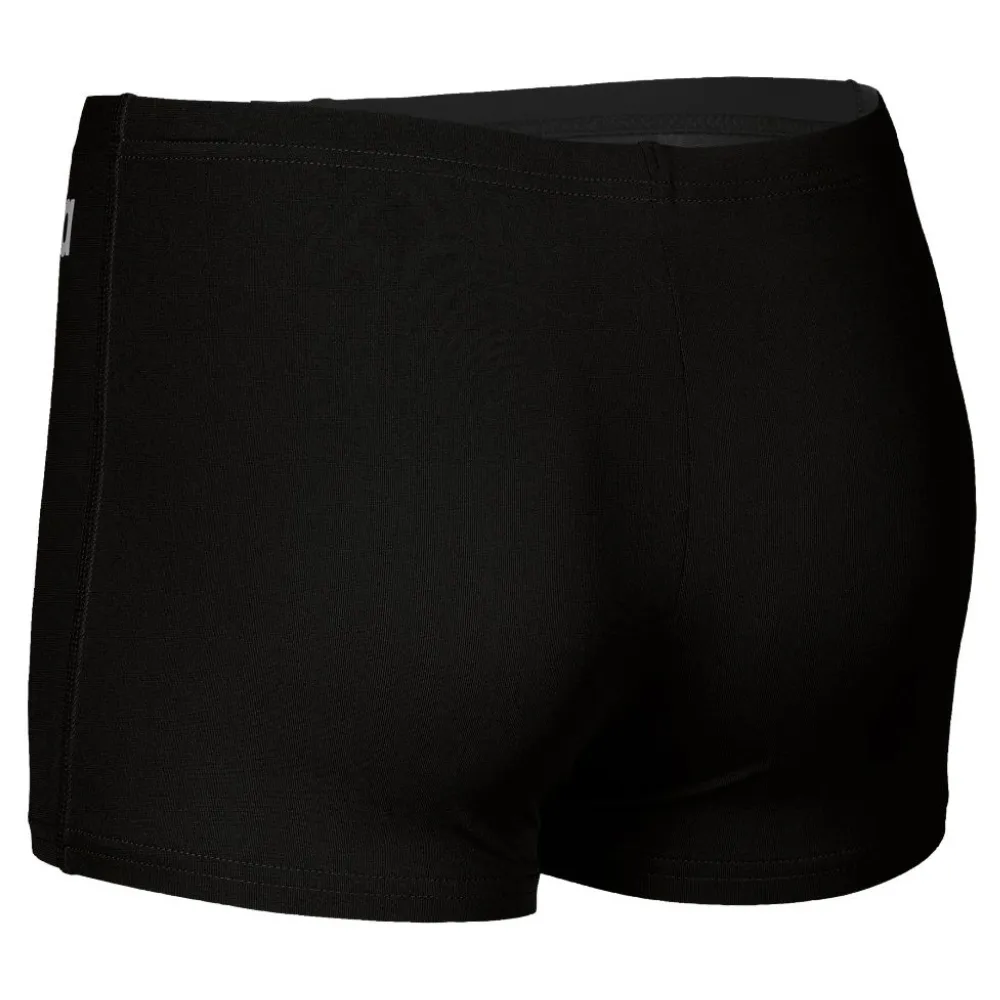 BOYS' TEAM SWIM SHORT SOLID - BLACK