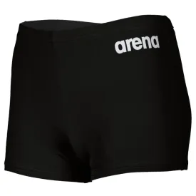 BOYS' TEAM SWIM SHORT SOLID - BLACK
