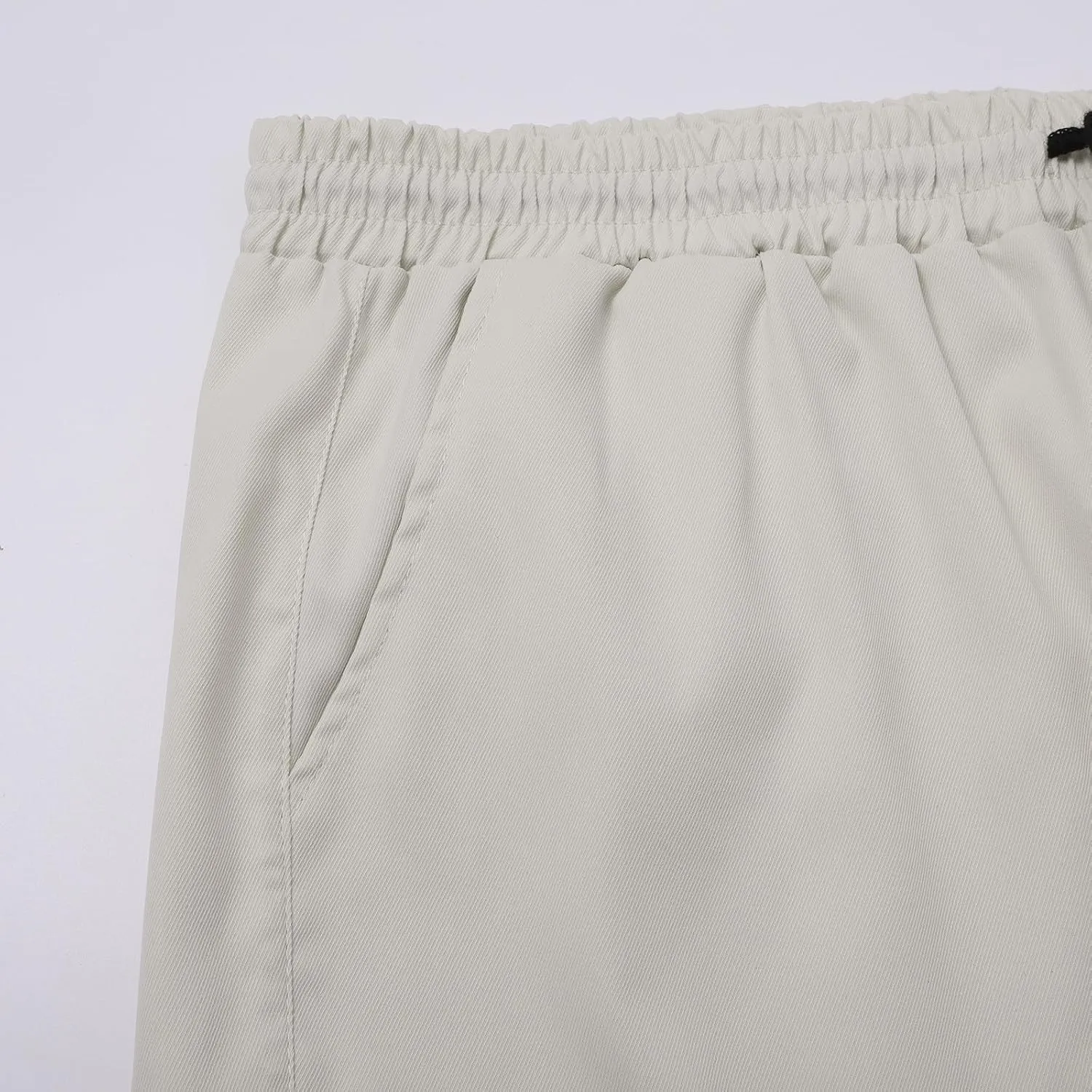 Cargo Shorts for Men Big and Tall Summer Casual Work Shorts Drawstring Elastic Waist Knee Length Bermuda Short 2025