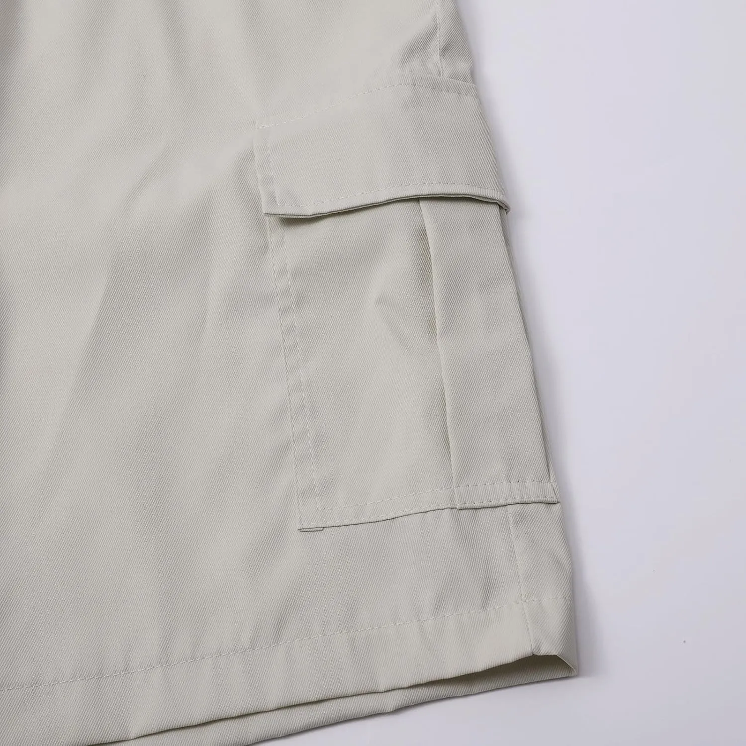 Cargo Shorts for Men Big and Tall Summer Casual Work Shorts Drawstring Elastic Waist Knee Length Bermuda Short 2025