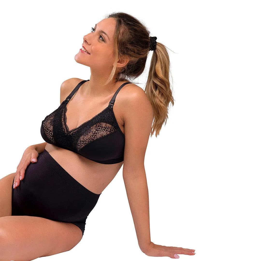 Carriwell Soft As Silk Nursing Bra  - Black