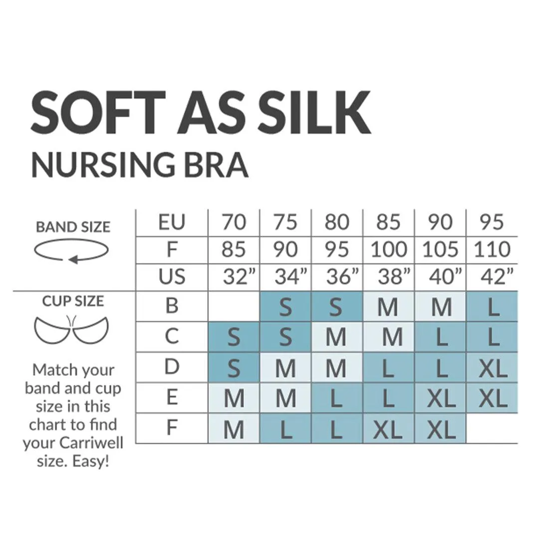 Carriwell Soft As Silk Nursing Bra  - Black