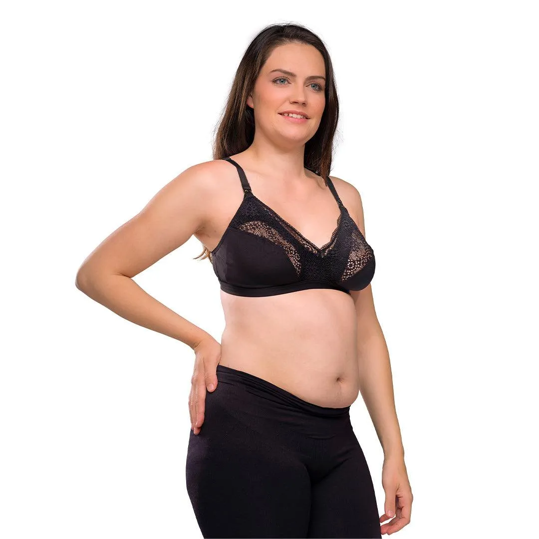 Carriwell Soft As Silk Nursing Bra  - Black