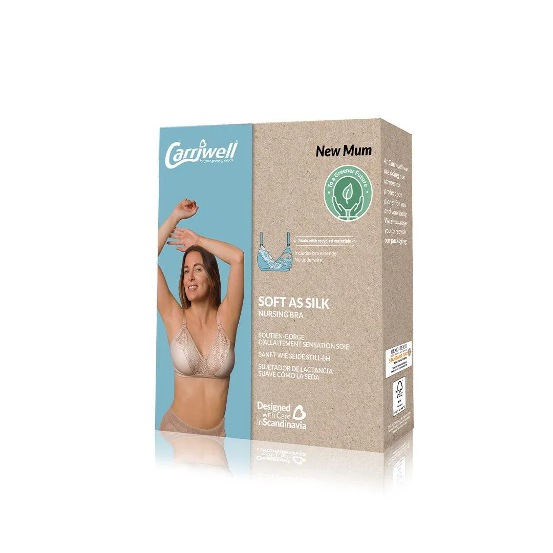 Carriwell Soft As Silk Nursing Bra  - Black