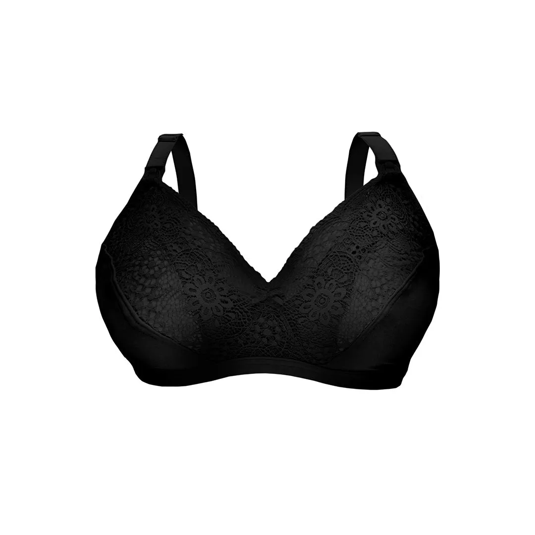 Carriwell Soft As Silk Nursing Bra  - Black