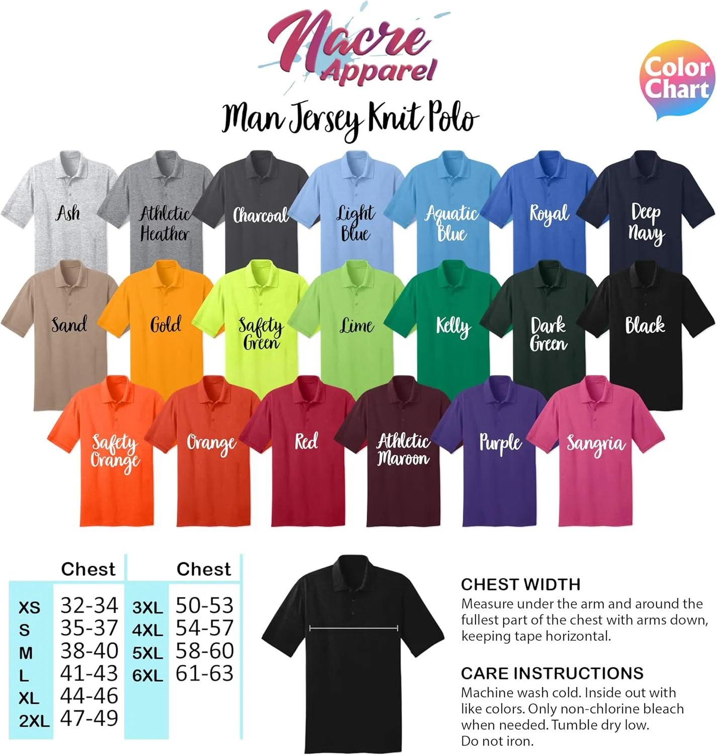 Custom Embroidered Shirts for Men Personalized Embroidery Text Polo T-Shirt