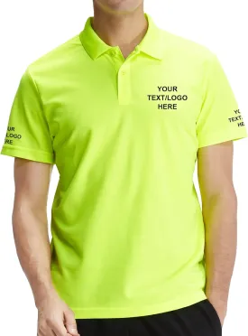 Custom Polo Design Your Own Golf Personalized Shirt for Men Tee Print Embroidered Logo Text Photo Logo