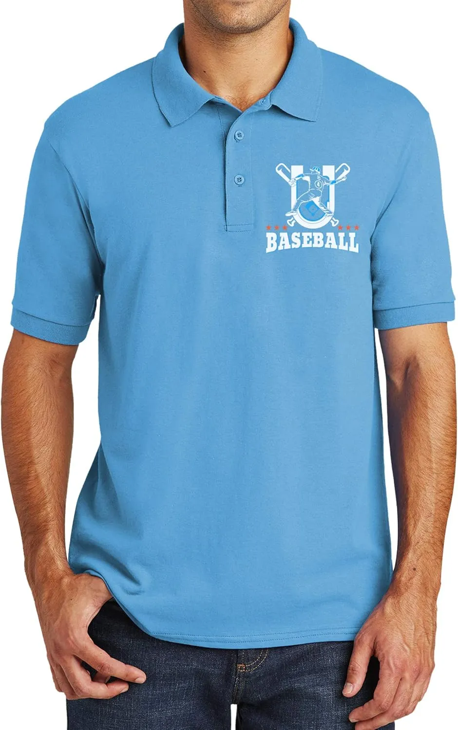 Custom Shirts Add Your Design Text Logo Photo for Men Personalized Polo T-Shirt