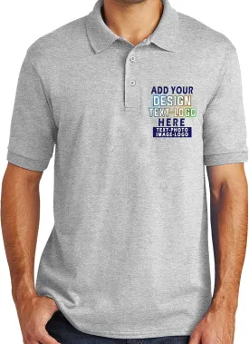 Custom Shirts Add Your Design Text Logo Photo for Men Personalized Polo T-Shirt