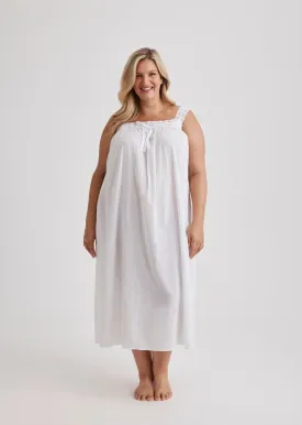 Deborah - Nightie - Mid Length - White