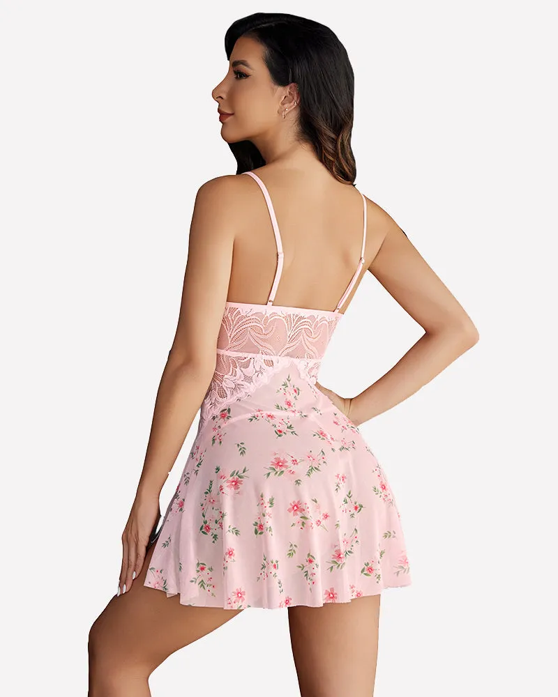 Floral Lace Exotic Bridal Nightdress