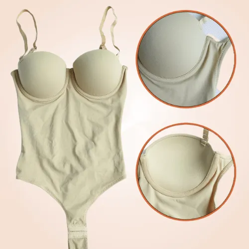 Invisible Backless Slimming Thong Full Bodysuit