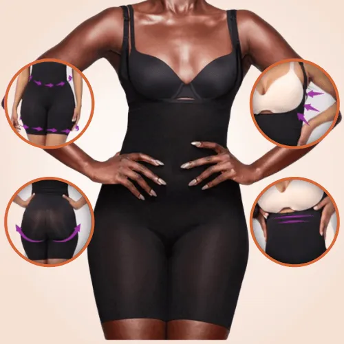 Low Back Sheer Sculpting BodySuit Invisible Shapewear