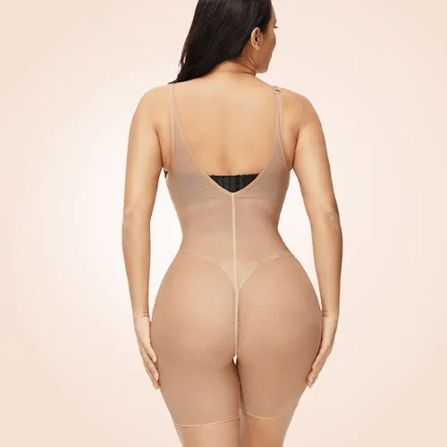 Low Back Sheer Sculpting BodySuit Invisible Shapewear