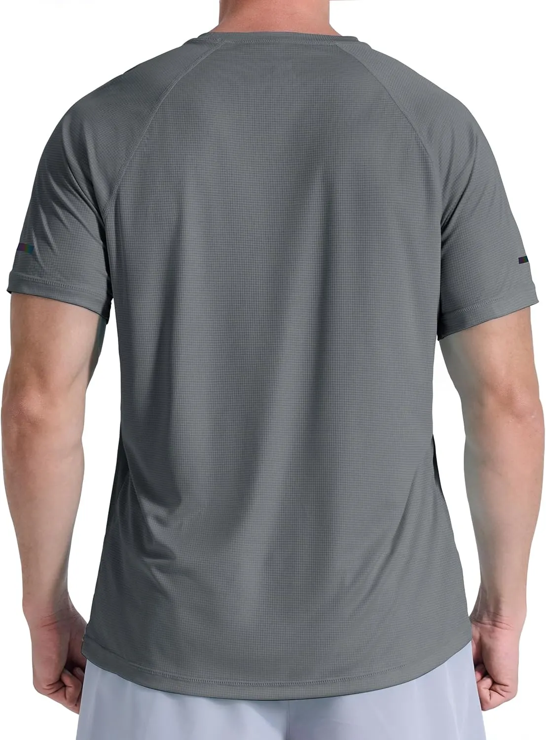 Men's Summer Short Sleeve Shirts Quick Dry Workout Lightweight T-Shirts Gym Running Swim Athletic Shirt