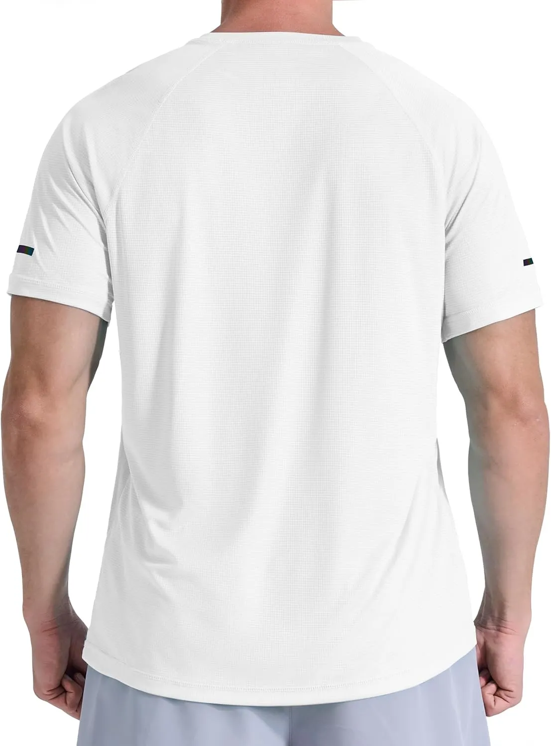 Men's Summer Short Sleeve Shirts Quick Dry Workout Lightweight T-Shirts Gym Running Swim Athletic Shirt