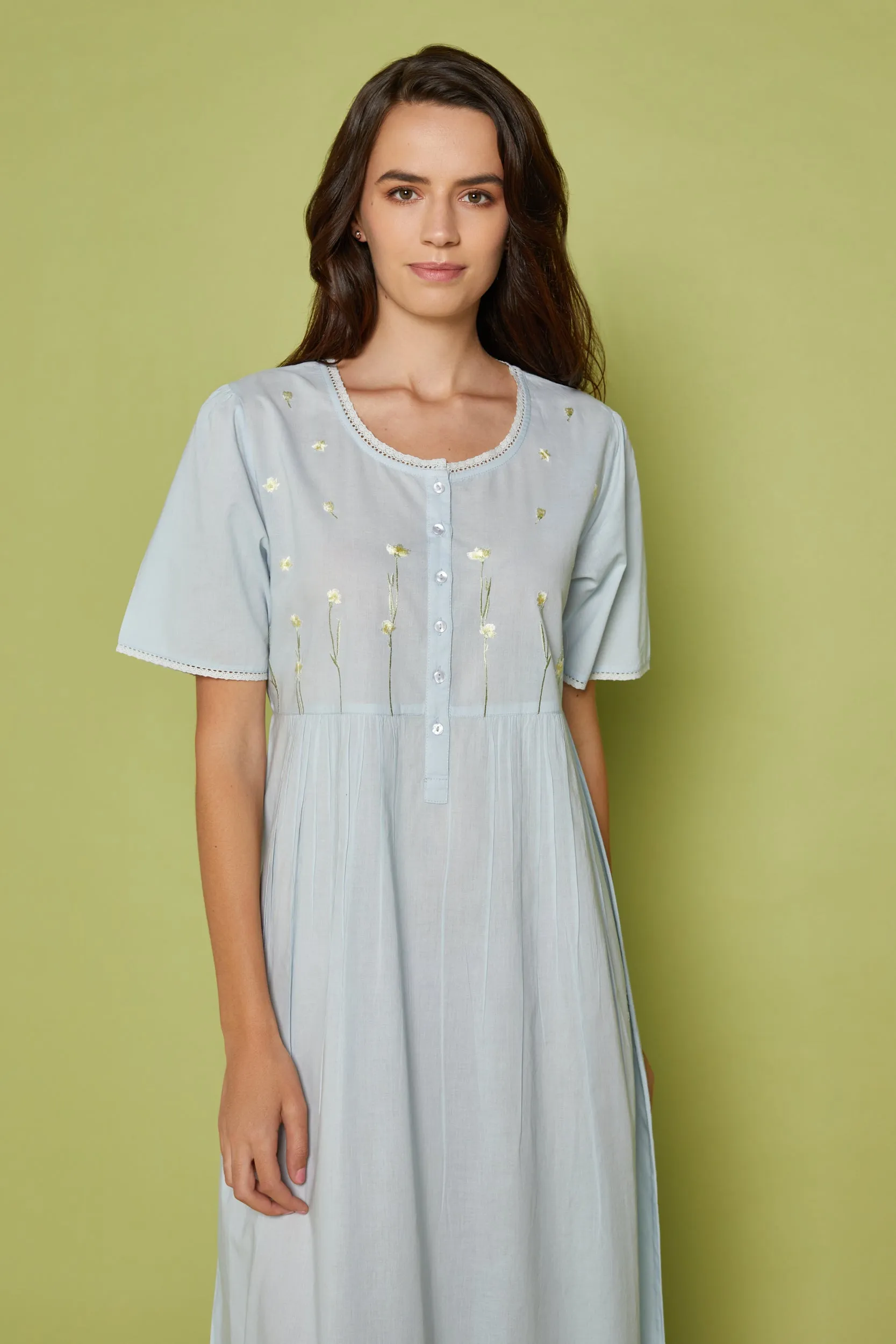 Nightdress Floralia Blue