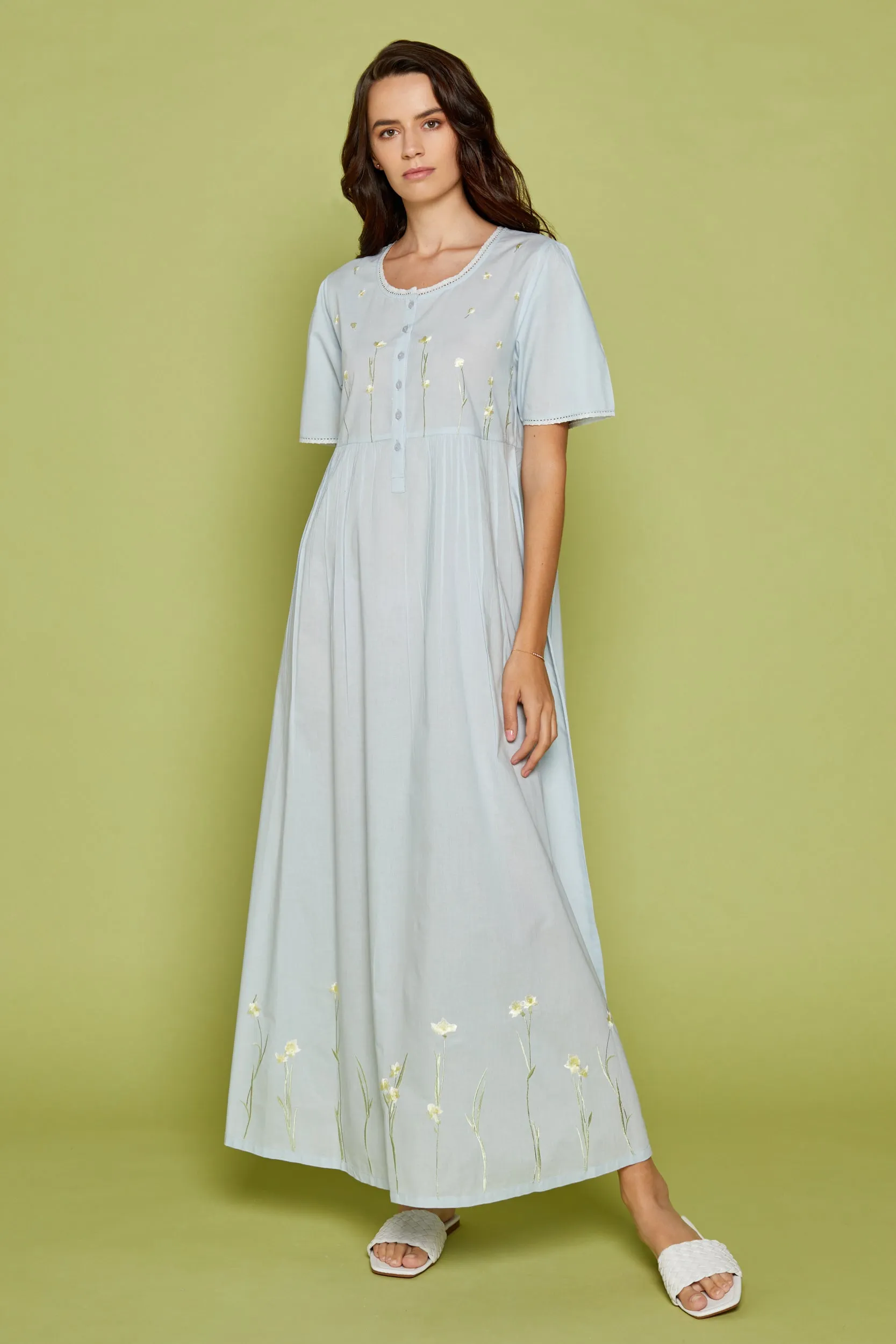 Nightdress Floralia Blue