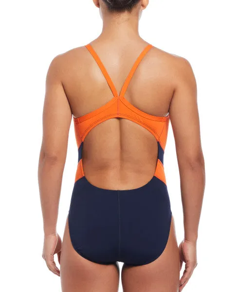 Nike Swim Women's Vex Racerback One Piece Team Orange
