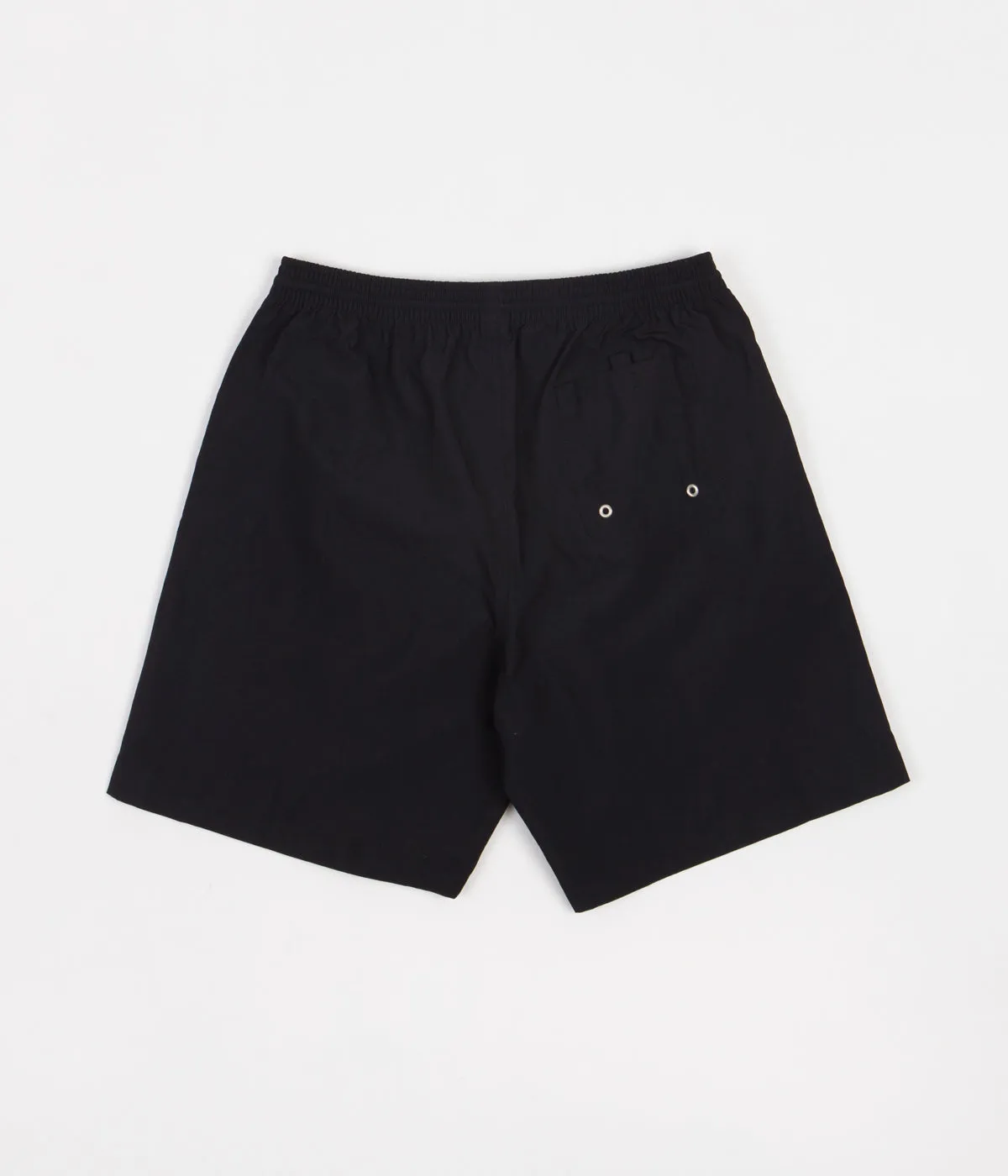 Polar Square Stripe Swim Shorts - Black / Brown