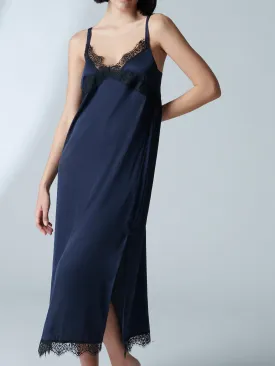 Satin Secrets Long Nightdress - Full Moon