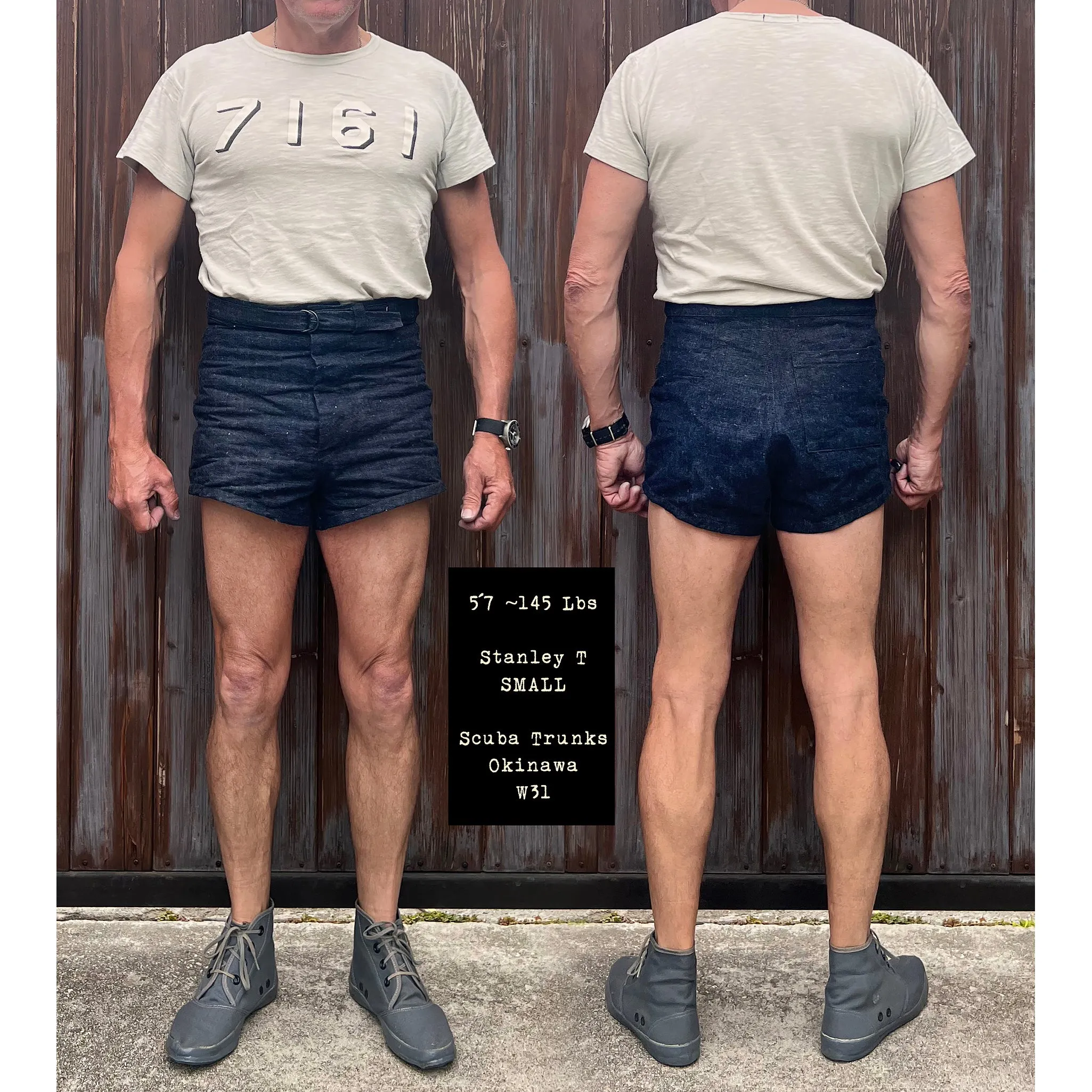 Scuba Trunks - Okinawa Denim