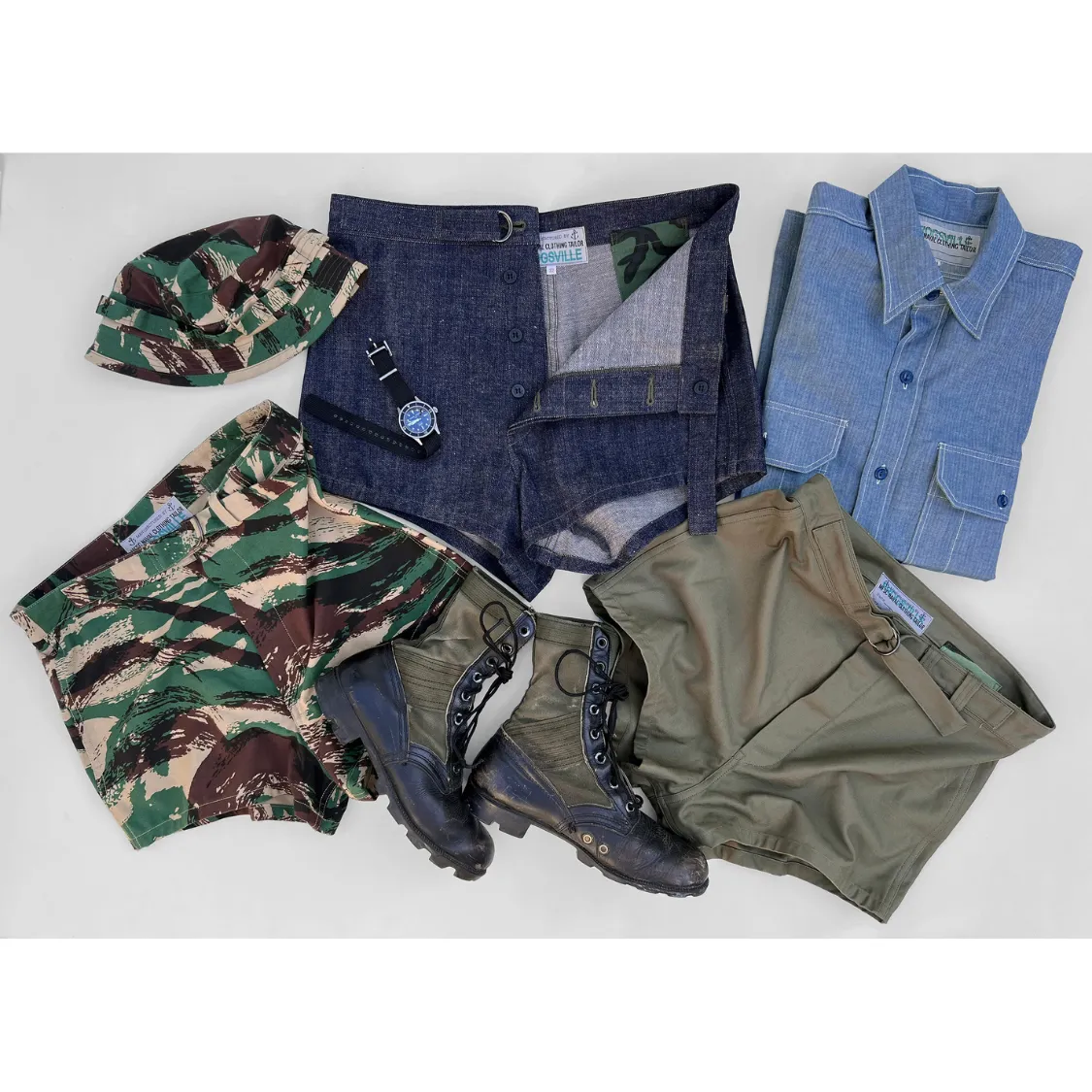 Scuba Trunks - Okinawa Denim