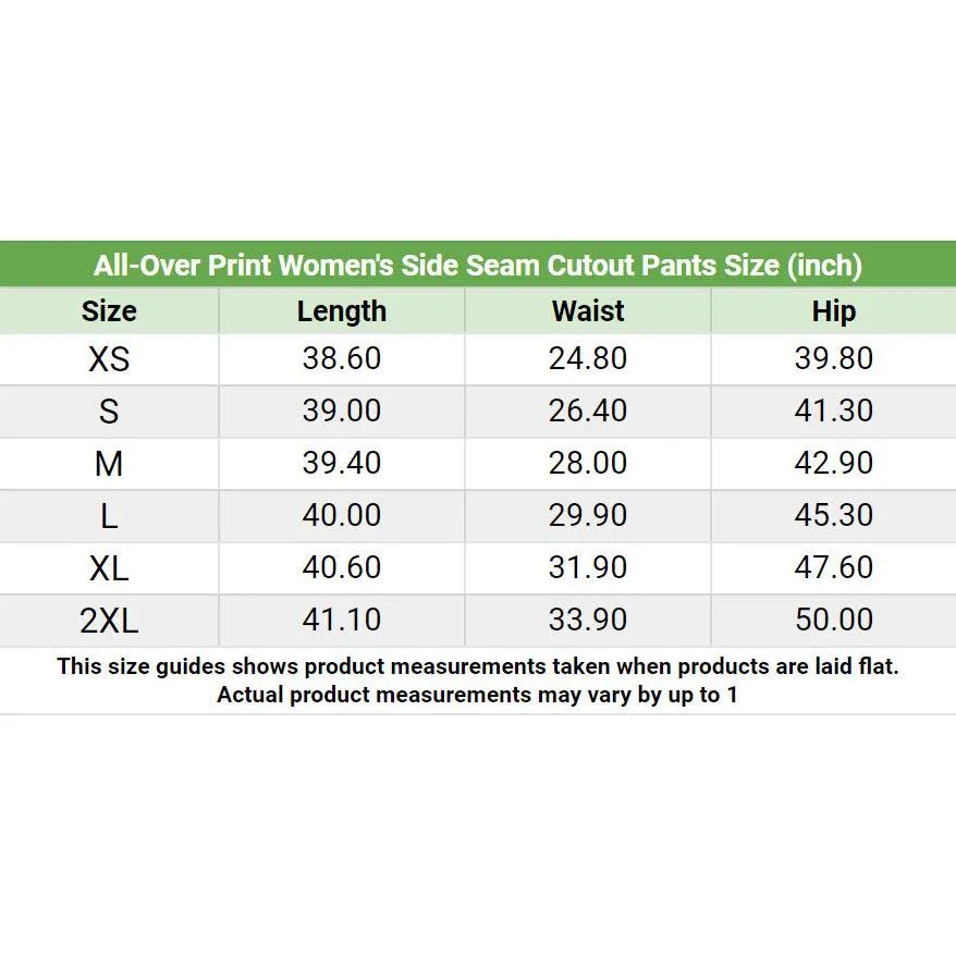 Skull Leopard Seamless All-Over Print Women's Side Cutout Pants, Trouser With Bottom Strap
