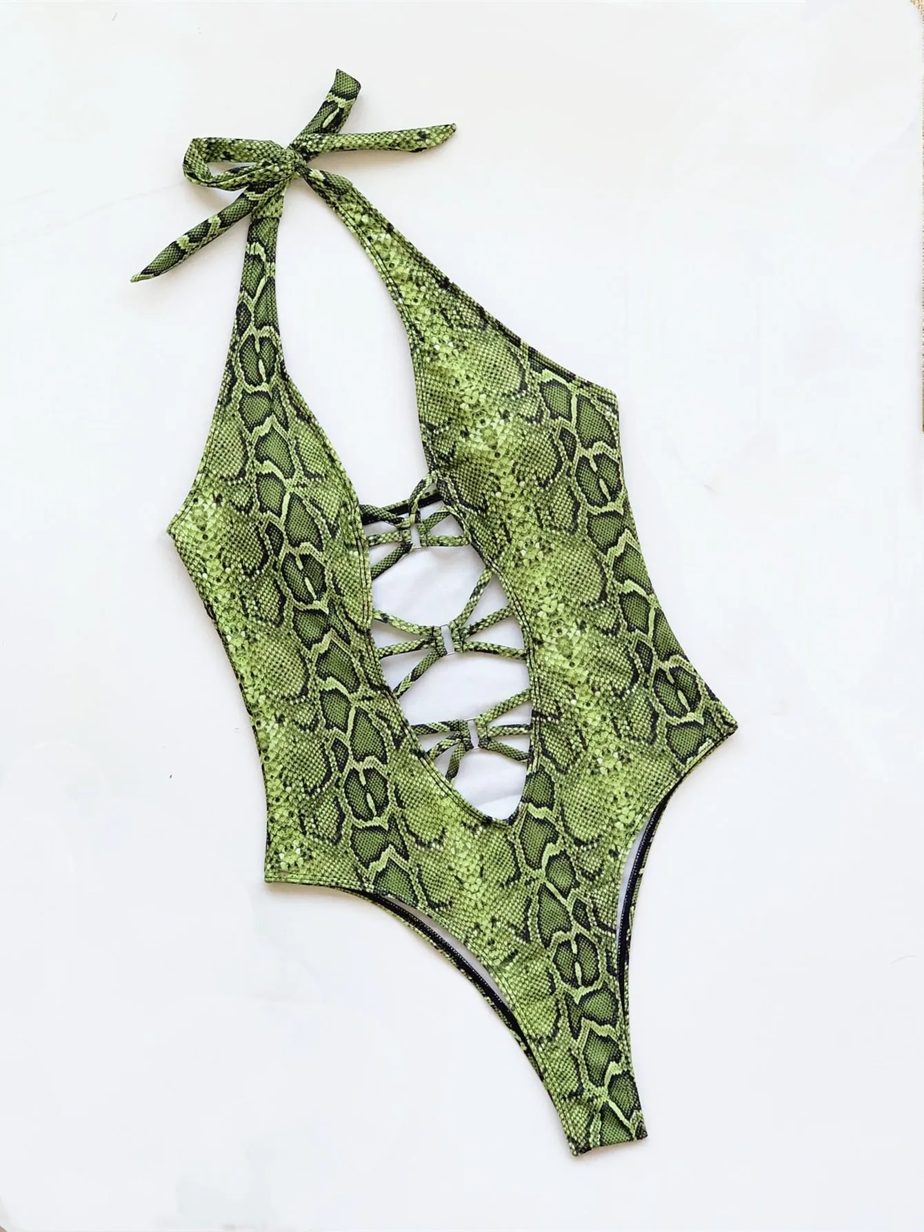 Snakeskin One Piece Swimsuit
