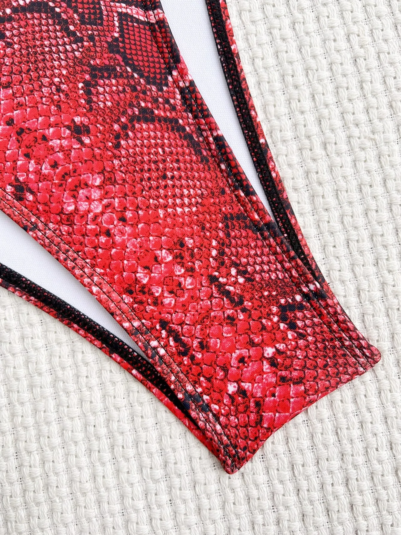 Snakeskin One Piece Swimsuit