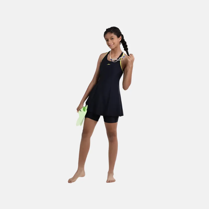 Speedo Endurance Hyperboom Kids Girl Long Sleeve Suntop -True navy/pink