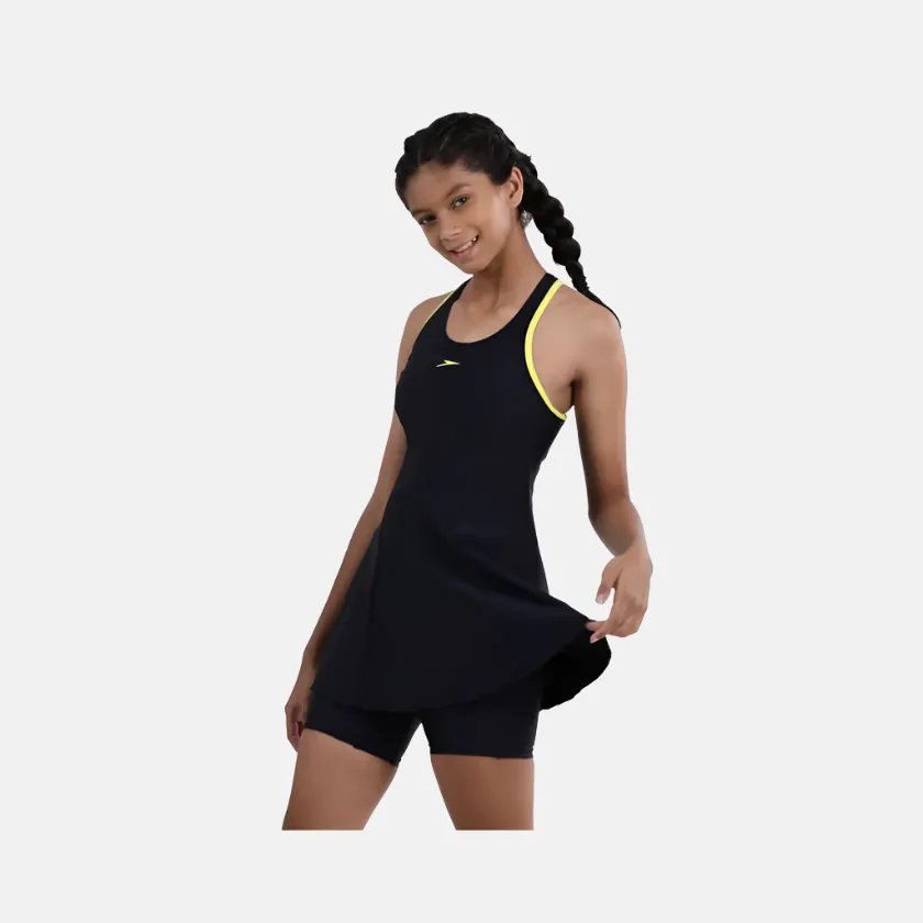 Speedo Endurance Hyperboom Kids Girl Long Sleeve Suntop -True navy/pink