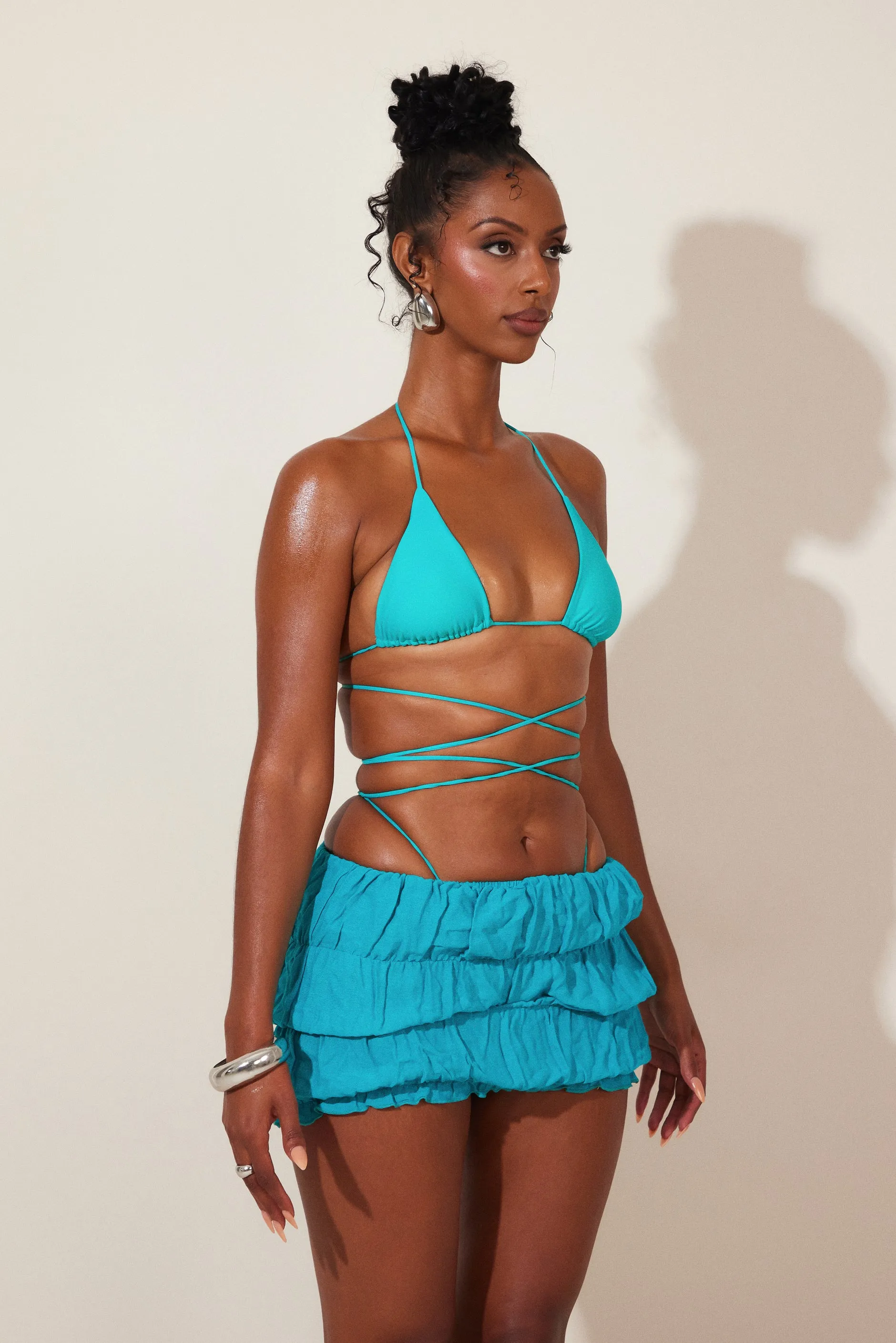 The Benita Skirt in Teal