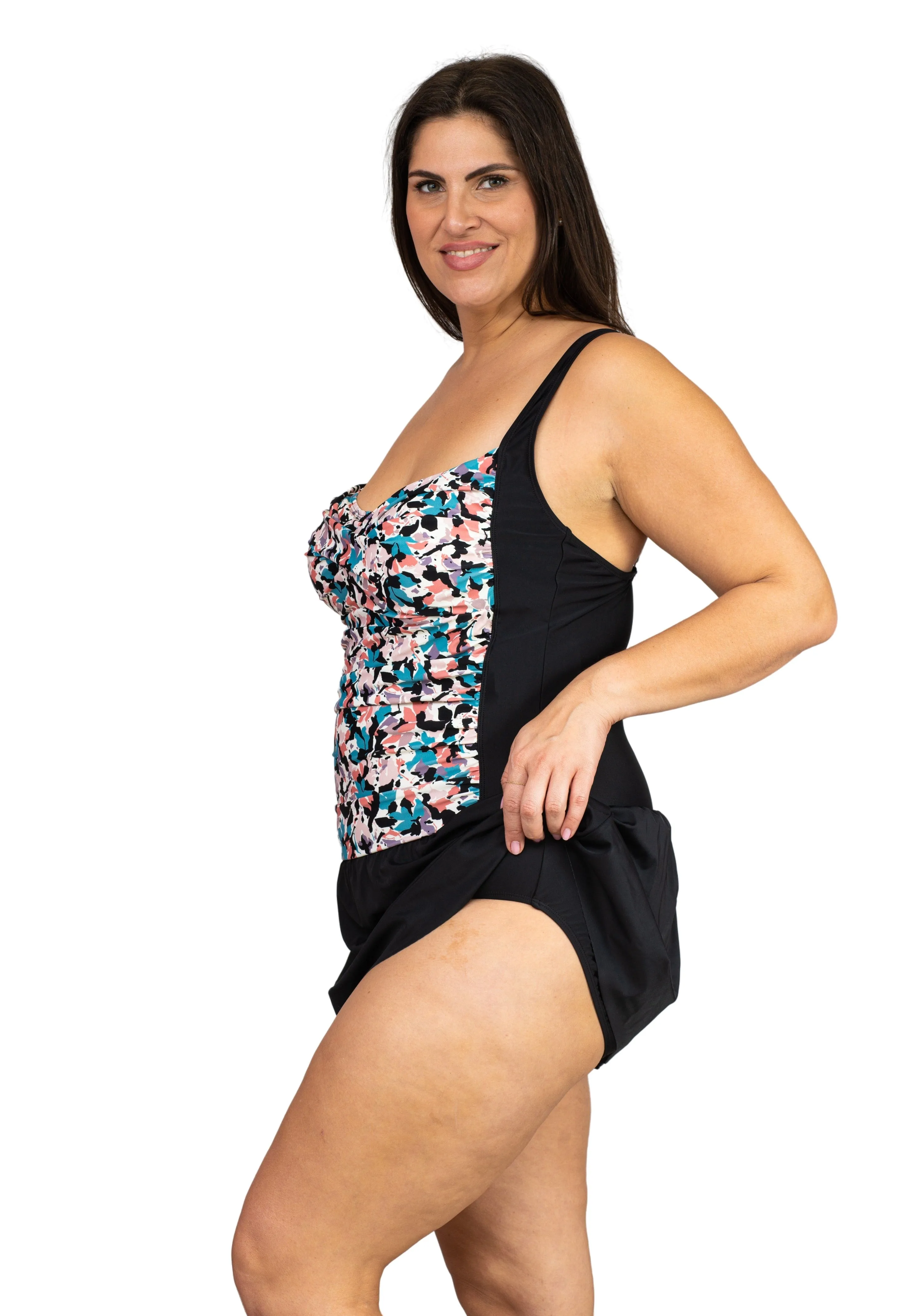 Twist Front Skater One Piece Plus