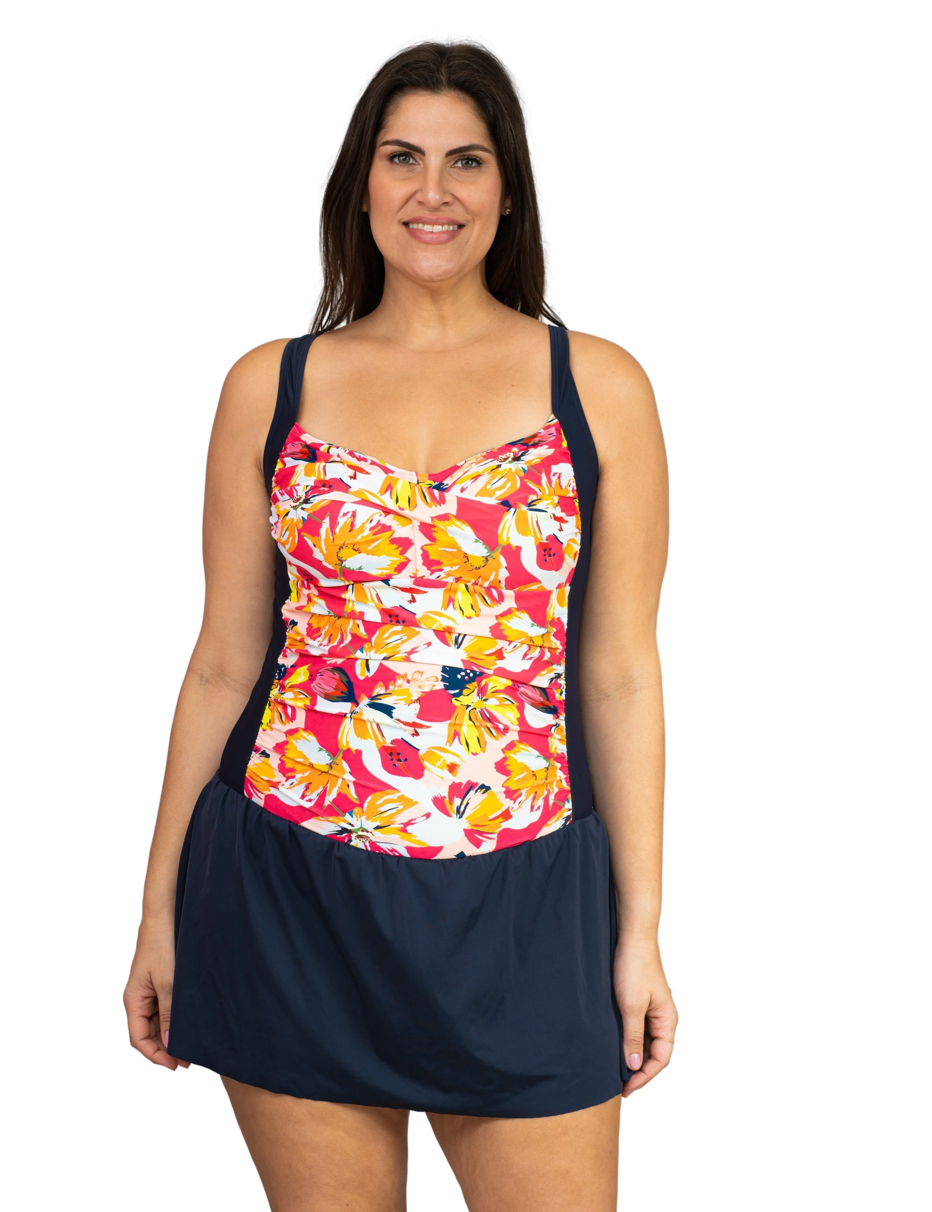 Twist Front Skater One Piece Plus