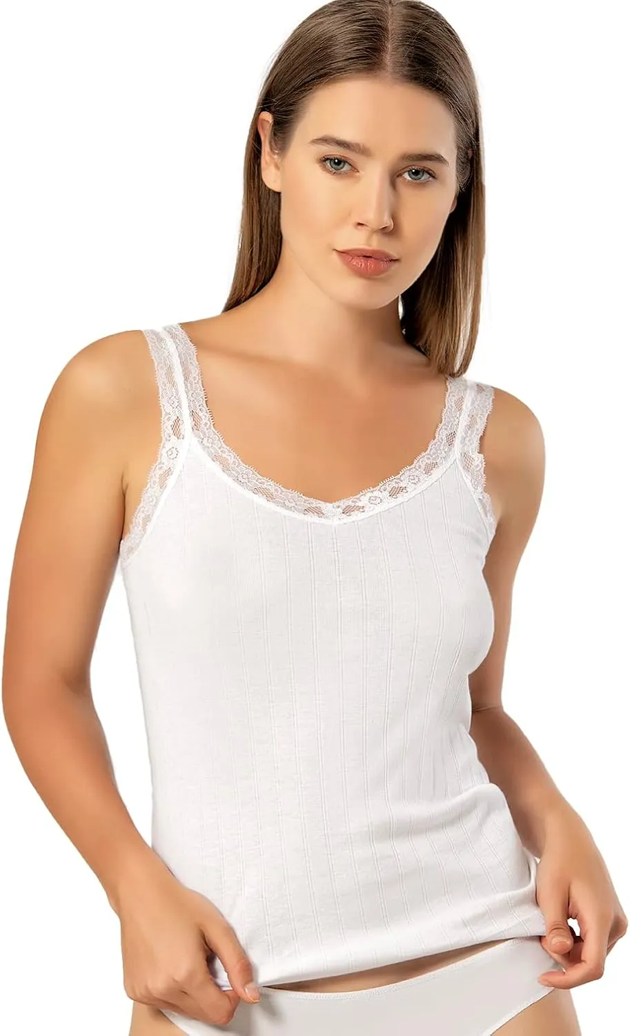 VAVONNE Camisole for Women, All Cotton, Airy Soft Comfy Tank Tops Cami Undershirt