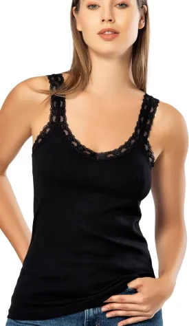 VAVONNE Camisole for Women, All Cotton, Airy Soft Comfy Tank Tops Cami Undershirt