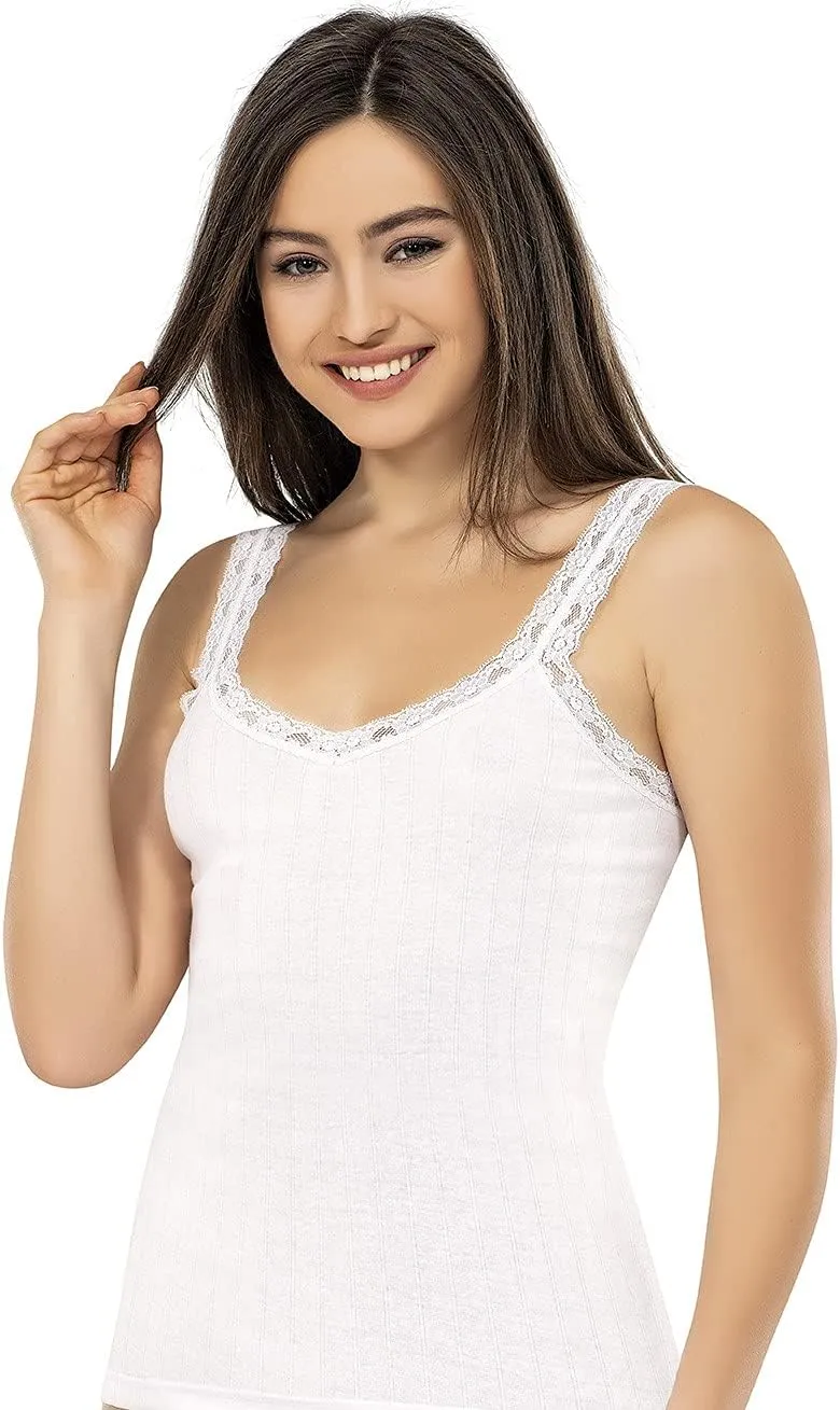 VAVONNE Camisole for Women, All Cotton, Airy Soft Comfy Tank Tops Cami Undershirt