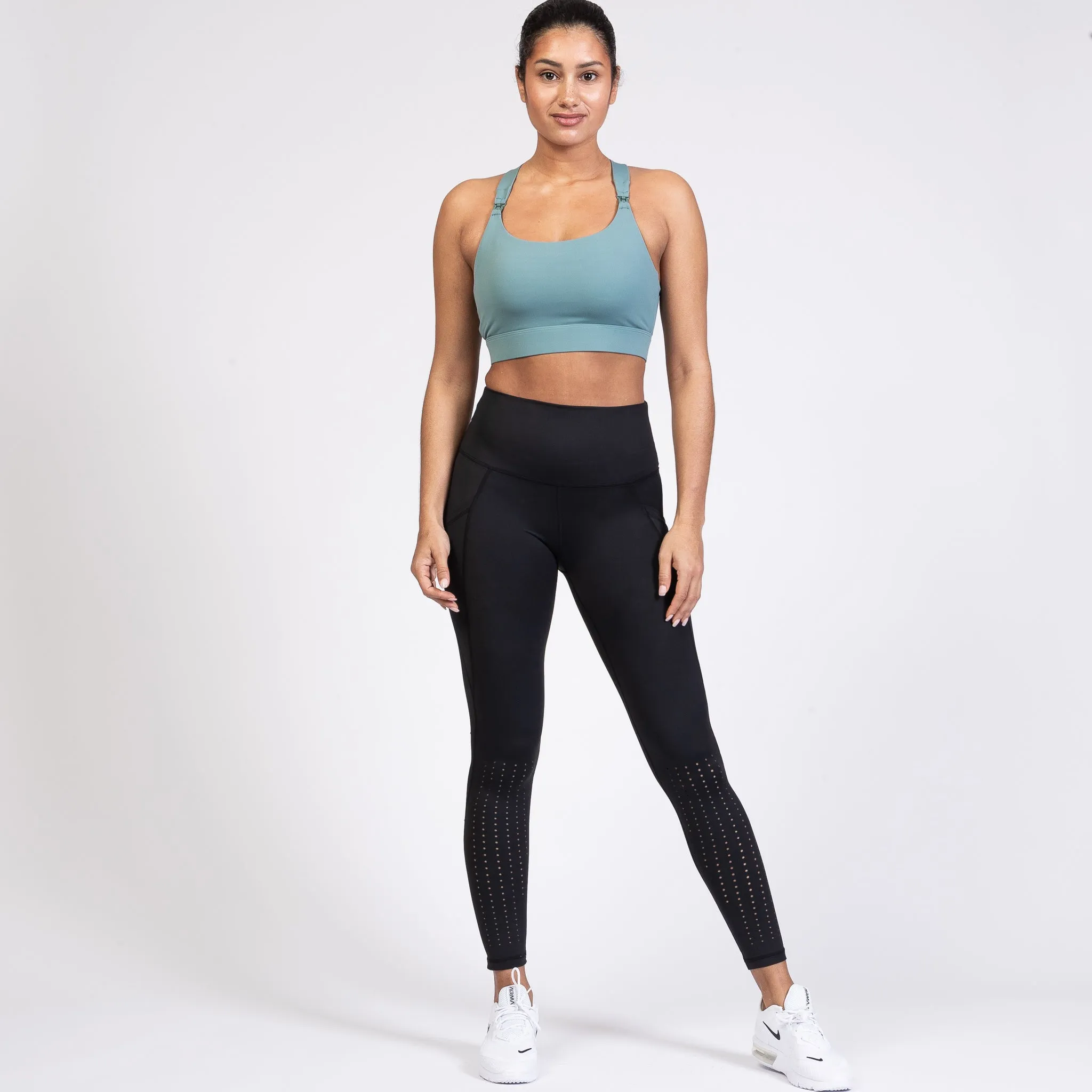 Venice 3 Ultimate Support Full Coverage Nursing & Pumping Sports Bra (Seagrass)