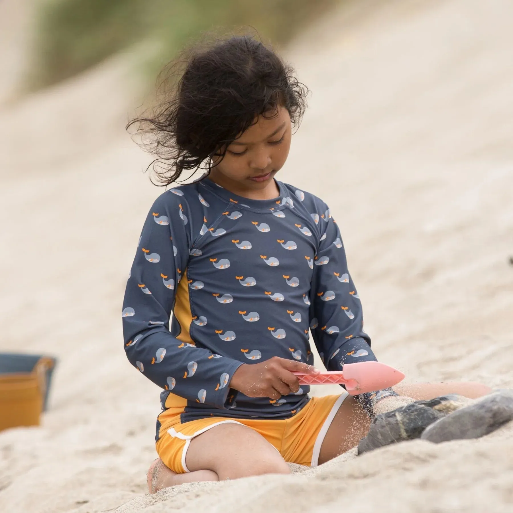 Whale Song Rashguard - 1 Left Size 2-3 years