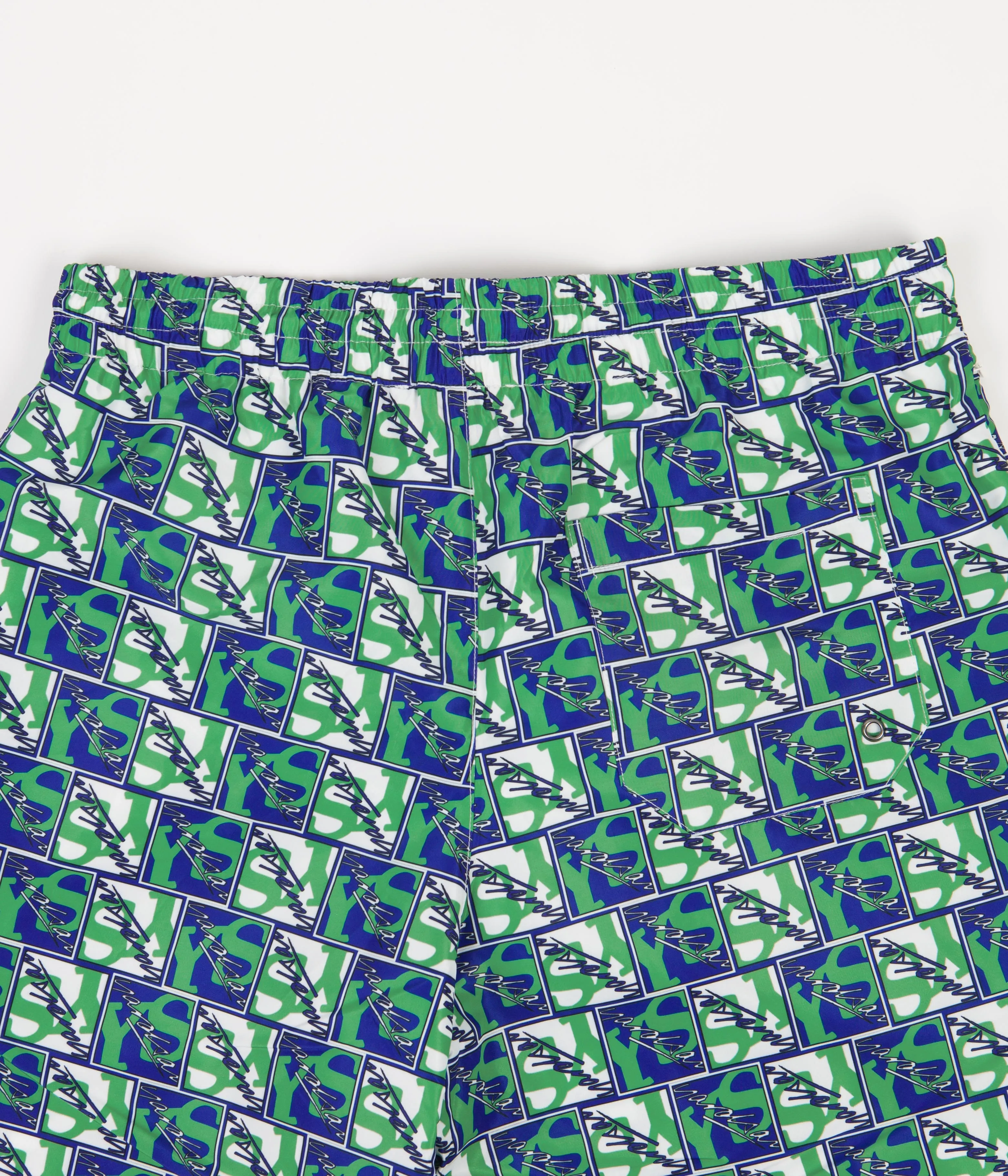 Yardsale Swim Shorts - Blue / White / Green