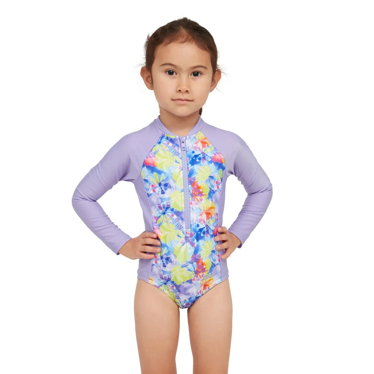 Zoggs Girls Paddle Suit (Overlock Seam)
